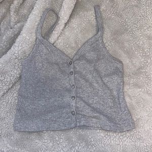 Gray brandy crop top
